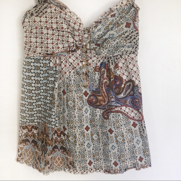 Derek Heart Paisley Sweetheart Tank Top - Picture 8 of 13